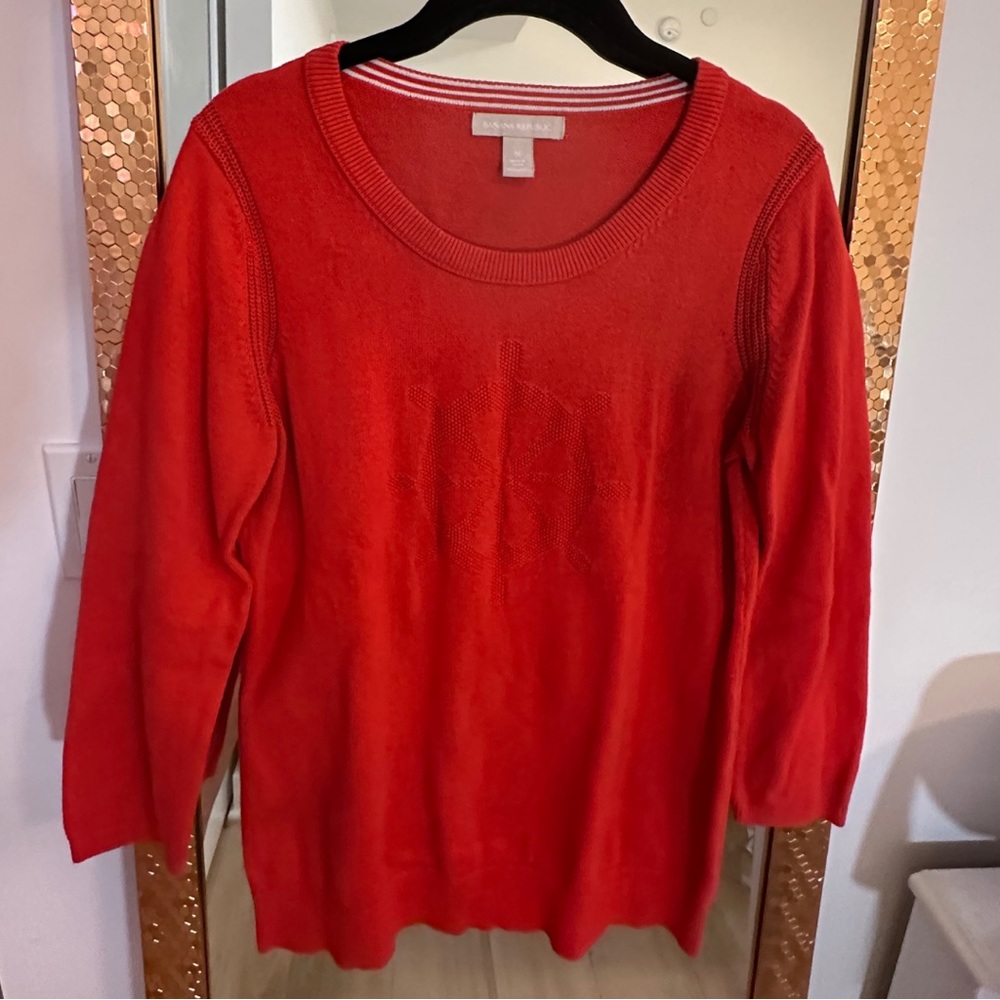 Red Nautical Sweater - Banana Republic- Medium
